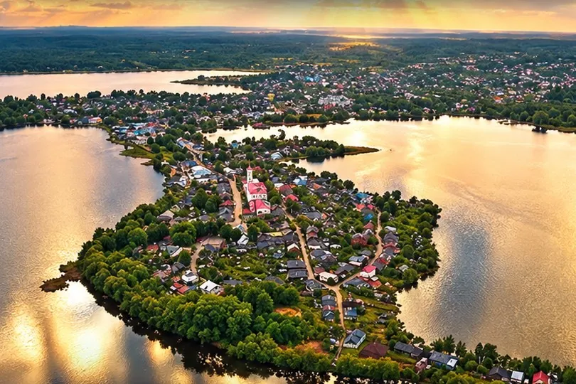 Себеж среди озёр